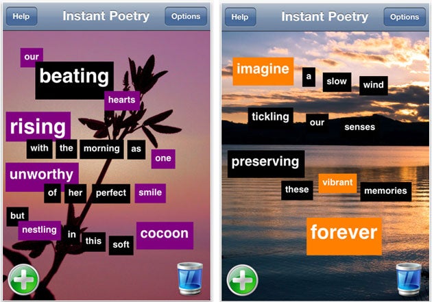 Instant Poetry App Screen-Shot