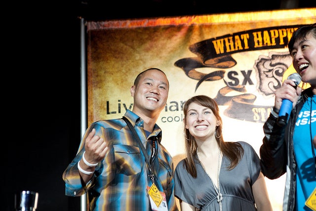 Tony Hsieh and Jen Consalvo at Tech Cocktail SXSW presented by LiveShare from Cooliris