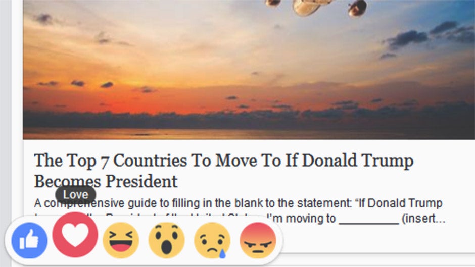 Goodbye Facebook Like, Hello Facebook Reactions