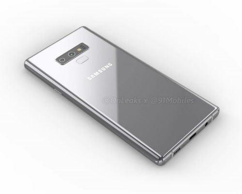 Samsung Note 9 renders dual cameras