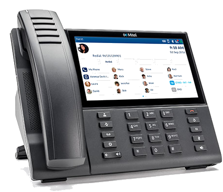 A Mitel phone
