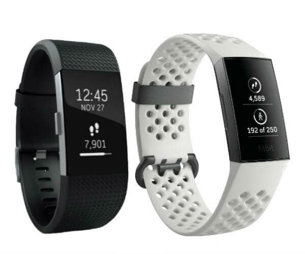 Fitbit Charge 3 compared with Fitbit Charge 2