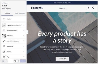 Shopify POS website builder