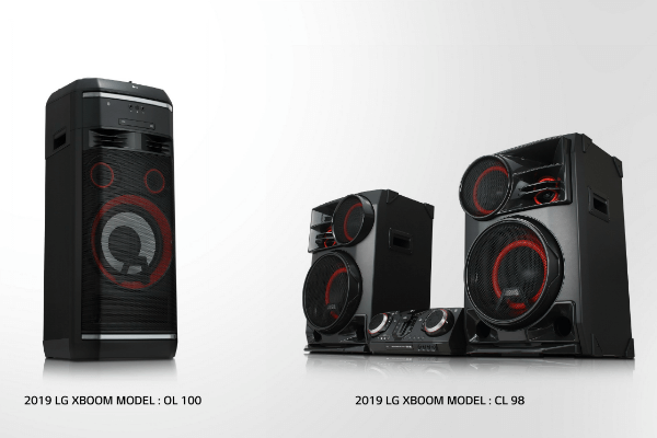LG Xboom speakers CES 2019 small