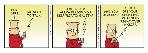 gendered voice assistant cartoon humor