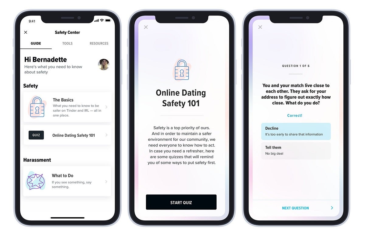 Tinder Safety Center