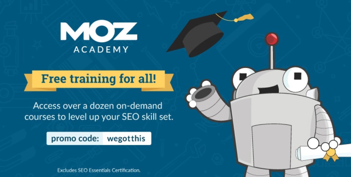 Moz Academy free courses
