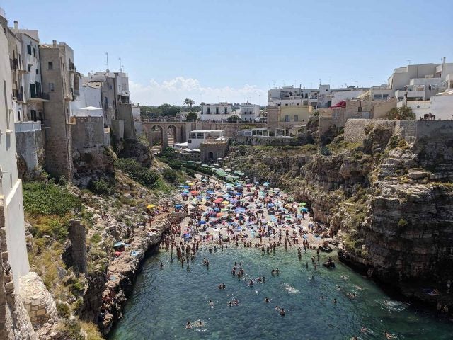 polignano e mare beach