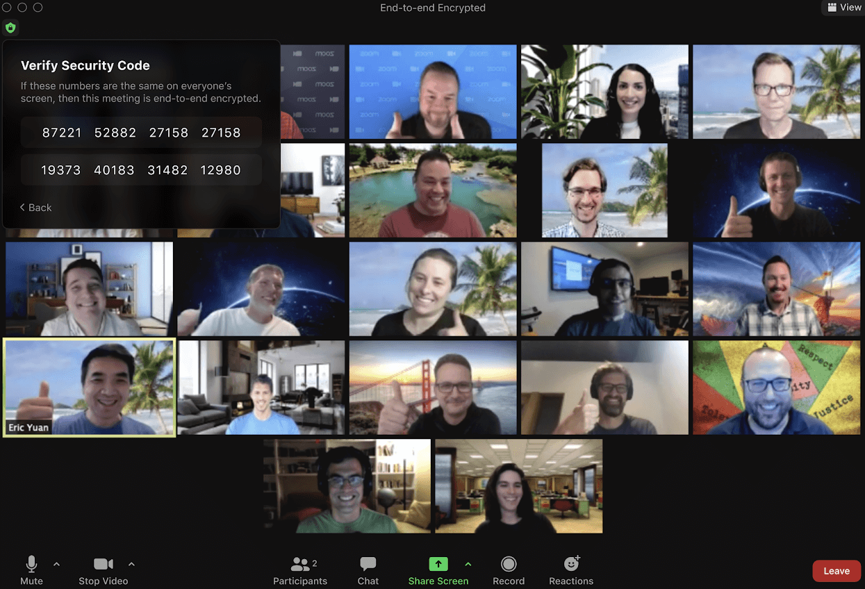 Zoom End to End Encryption