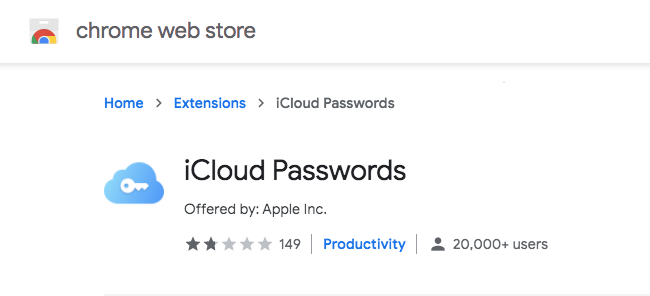 iCloud Passwords User Ratings