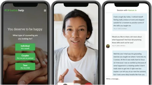 Better Help app screenshots