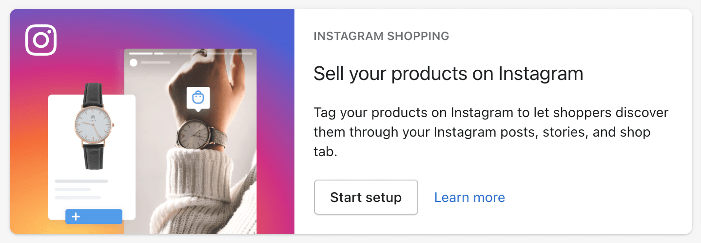 Instagram product sale extension
