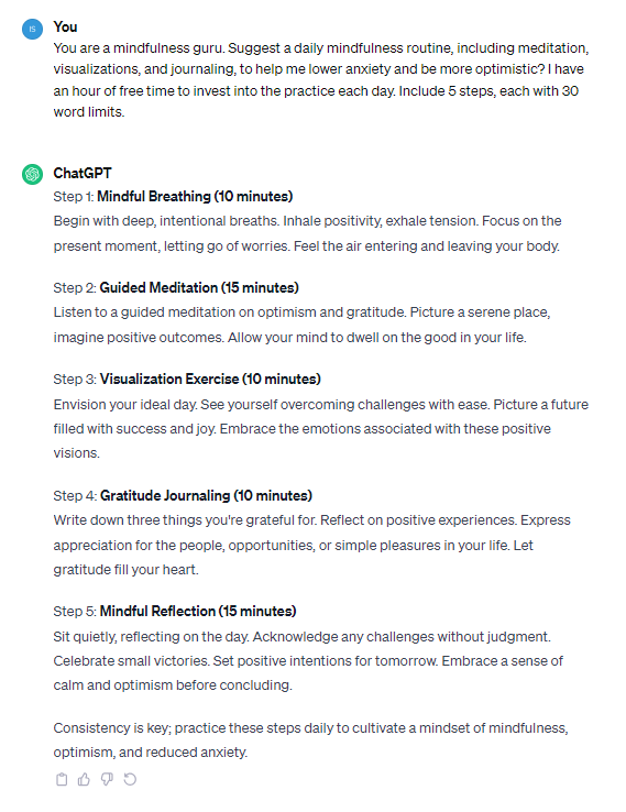 Image: Tech.co's ChatGPT prompt testing